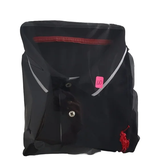 Polo by Ralph Lauren Short Sleeve Shirt Men's XL Black/ White Bigger Red Pony - Picture 7 of 7